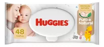 Lenço Umedecido Puro E Natural 48 Unidades Huggies