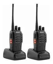 Pack X2 Radio Walkie Talkie Radio Trasmisor Waki Toki Radios Bandas De Frecuencia 50/60 Color Negro