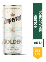 Cerveza Imperial Golden Sin Alcohol 0,0 Lata 355ml Pack X6