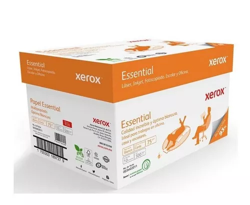 Caja Hojas Xerox Papel Essential Tama O Carta Resmas Meses