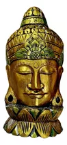 Figura Buda De Madera 50cm - Mascara - Decorativa