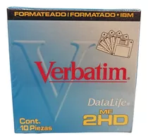 Caja Disquetes Verbatim Nueva - Diskettes - 2hd 1.44mb - 10u