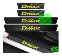 Sticker Adhesivo Cubre Zocalo Luv Dmax Fibra Carbono