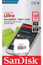 Cartão Microsd Sandisk Ultra 128gb Classe 10  Lacrado