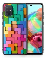 Funda Galaxy A71 Tetris De Colores Uso Rudo Tpu / Pm 