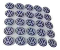 Emblemas/adesivos Chave Canivete Volkswagen 14 Mm Vw Azul