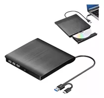 Drive Gravador Leitor Dvd Externo Usb-c 3.0 Portátil Pc Note