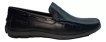 Calzado Masculino Mocasín De Cuero Negro Ferricelli