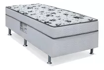 Cama Box Ortobom Union Spring Conjugado  Solteiro De 188cmx88cm Branco