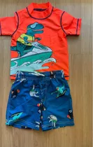 Carters Conjunto Remera Y Short Filtro Solar 50+ Talle 2