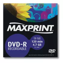 Midia Dvd-r Slim 4.7 Gb/ 120min 16x Maxprint