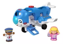 Fisher Price Little People Avião Luz E Som - Mattel Cor Azul