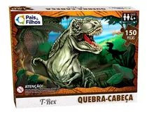 Brinquedo Quebra-cabeças T Rex 150 Peças Pais E Filhos
