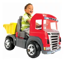 Super Caminhão Com Caçamba E Pedal Vermelho - Magic Toys