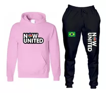 Conjunto Moleton Now United Brasil Calça E Blusa 