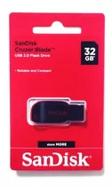 Pendrive Sandisk Cor Preto Sem Tampa