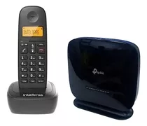 Kit Telefone Sem Fio + Roteador Voip Sip Fácil Instalação