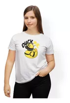 Playera Blanca O Amarilla De Duck Me Pato Mujer Sado 