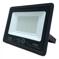 Reflector Led 100 Watts Ultradelgado Exterior Alta Potencia Color De La Carcasa Negro Color De La Luz Blanco Frío