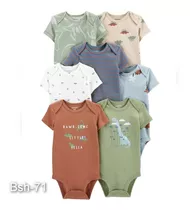 Set De Bodies Bodys Carters Para Niños Talla 12 A 18 Meses