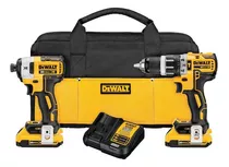 Pack Taladro Percutor + Atorni. Impacto Dewalt.- E.o