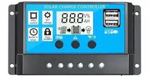 Regulador Controlador De Carga Panel Solar 10a Pwm 12v 24v 