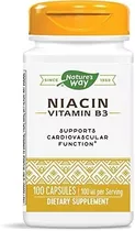 Vitamina B3 Niacina / 120 Pastillas . Vegano. Sin Gluten .