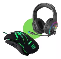 Kit Headset Gamer Blackfire Fortrek + Mouse Raptor Fortrek