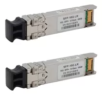 2 Modulos Gbic Sfp+ 10gb Lr Monomodo Lc 10km 1310nm Duplex