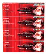 Pasta De Dentes Colgate Luminous White Carvão Ativado Dazzling Mint  Em Creme Pacote X 4 280 G