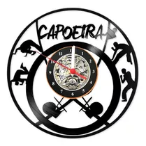 Relógio Disco De Vinil Capoeira Arte Decoração