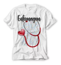 Camisa Profissional Enfermagem Personalizada Unissex Oferta