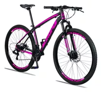 Bicicleta Aro 29 Dropp Z3 Câmbio Shimano 21 Vel Freio Discos Cor Preto/rosa Tamanho Do Quadro 17