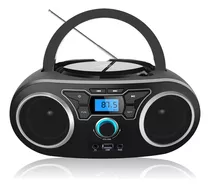 Reproductor Portatil Wiithink Bluetooth/radio/cd/usb, Negro