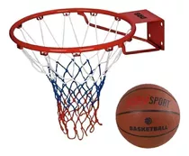 Aro De Basquet N 5 Oficial  + Red Drb Basket Niños + Pelota 