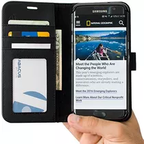 Abacus24-7 Funda Samsung Galaxy S7 Edge, Billetera Con Tapa 