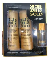 Pack Shampoo + Acondicionador + Argan Lan Keratin Gold 