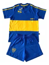 Conjunto Camiseta Retro Boca Juniors Niño Oficial 2 A 6 Años