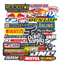 Pack Calcos Stickers Vinilos - Moto Casco Termo - Laminadas!