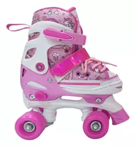 Patines 4 Ruedas Trixie Unicornio Blanco Ajustables T 30-33