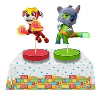  Centro De Mesa Paw Patroll Marshall Y Rocky Migthy Pups 