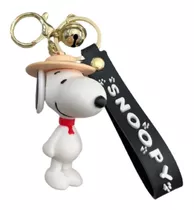 Llavero De Goma Snoopy Con Sombrero