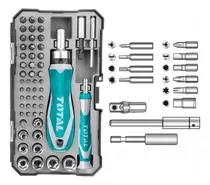 Punta Destornillador Jgo X 55pz + Ratchet  Tacsd30556 Total