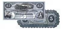Billete 5 Pesos Boliviano Oxandaburu Garbin 1869 Copia 1783p
