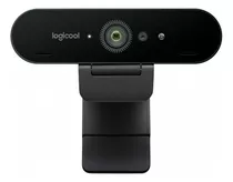 Webcam Ultra Hd 4k Pro Com Microfone Embutido Brio Logitech Cor Preto