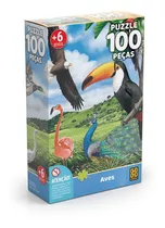 Puzzle 100 Peças Aves Grow