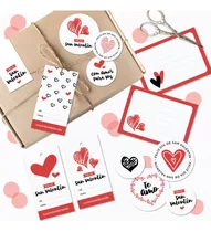 Kit Imprimible San Valentín Tags Etiquetas Emprendedores 2