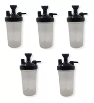 Vaso Humidificador Para Oxigeno (borboteador) - 5 Piezas