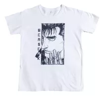 Remera Berserk Guts Anime Otaku Ropa Blanca Kentaro Miura