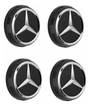 Pack 4 Unidades Tapas De Rueda Para Mercedes Benz 75 Mm